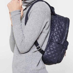MZ Wallace Black Quilted City Backpack